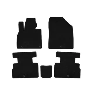 Premium textilmattor (2 rader, 7-sits, svart) foto 1
