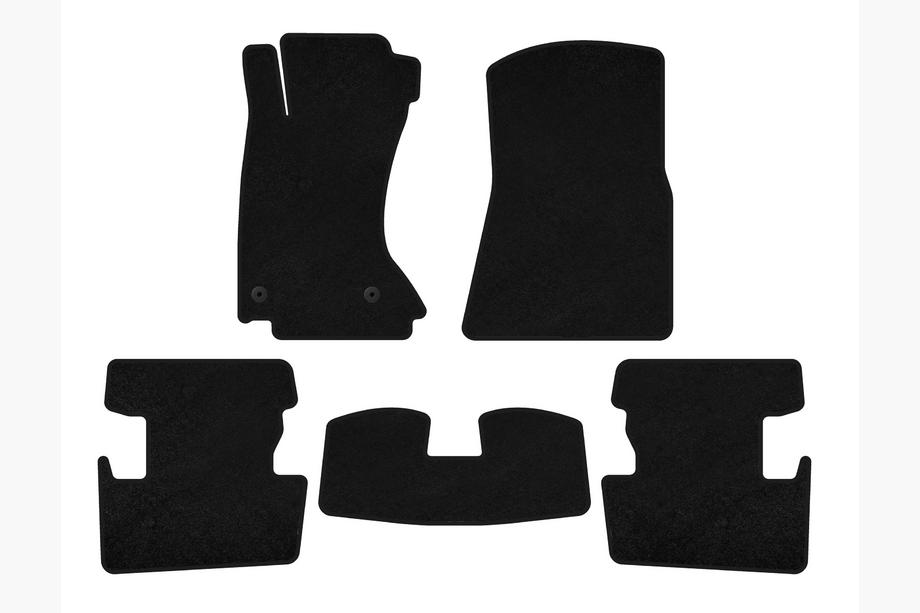 Lexus IS 2005–2013 Premium textilmattor (Fyrhjulsdrift, Svart) Image