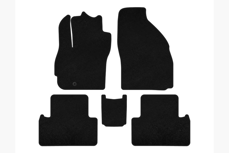 Mazda 5 2005–2009 Premium textilmattor (2 rader, 7-sits, svart) Image