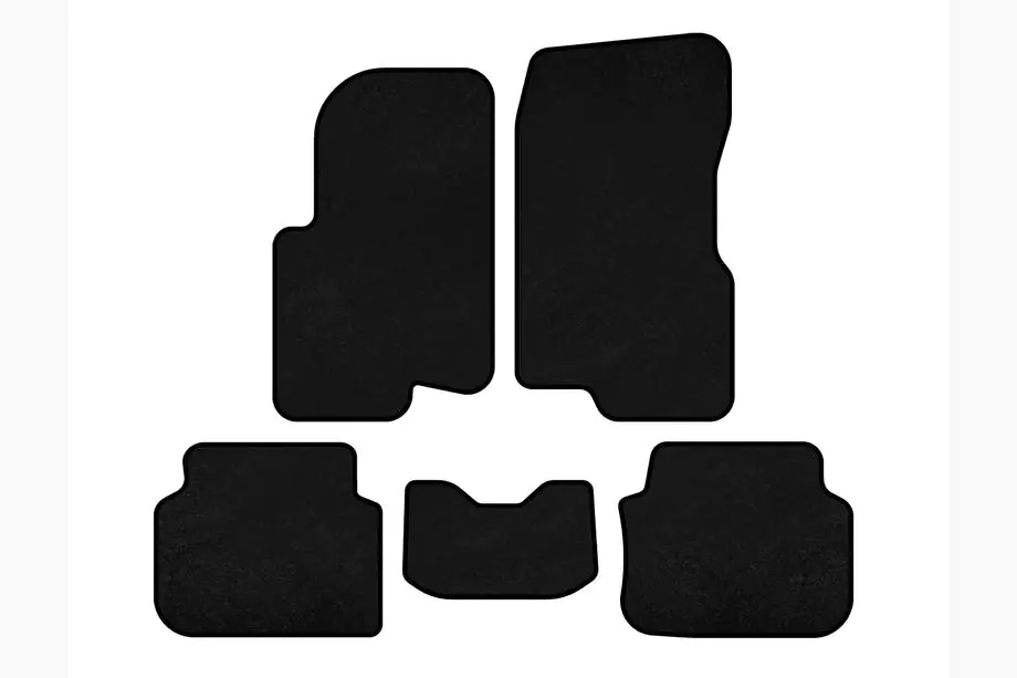 Smart 1998–2007 Textilmattor Premium (2003-2007, Forfour, svarta) Image