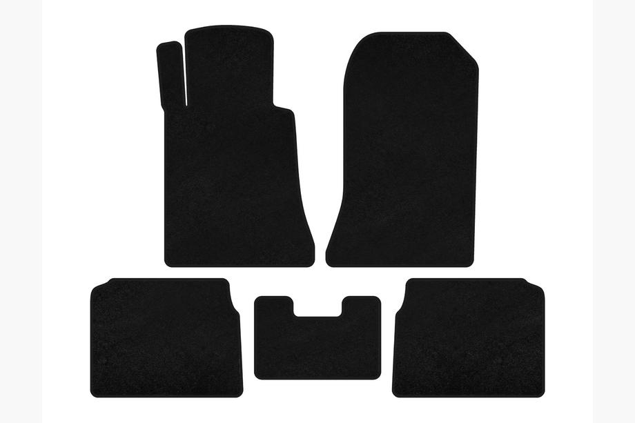 Mercedes E-class W124 1984–1997 Premium textilmattor (SD, svart) Image