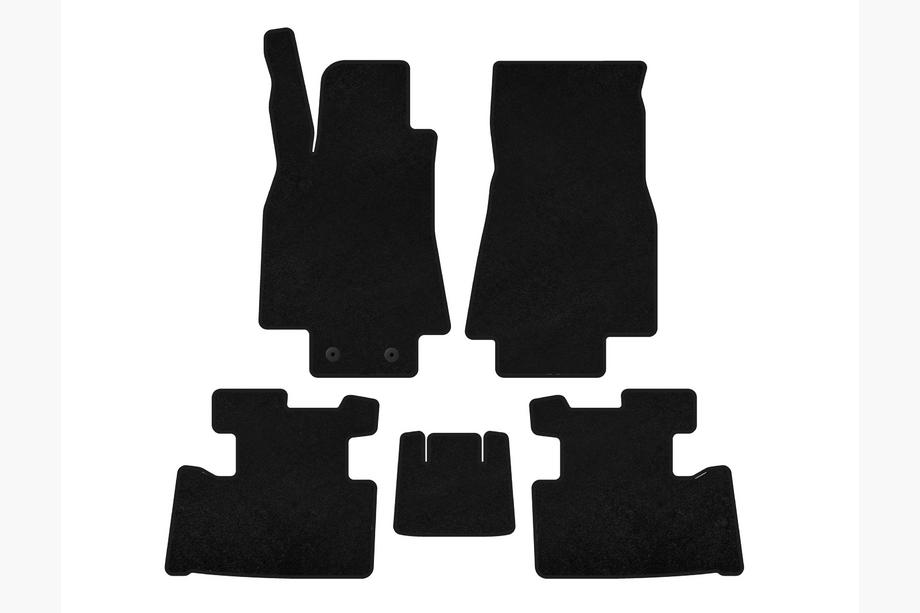 Mercedes A-class W169 2004–2012 Premium textilmattor (2004-2008, HB, 5-dörrars, svart) Image