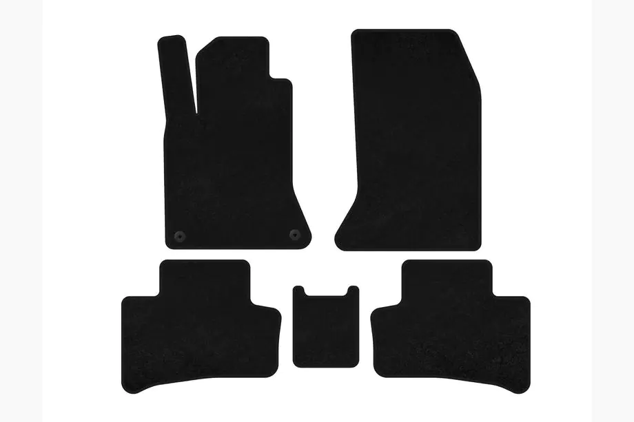 Mercedes B-class W246 2011–2018 Premium textilmattor (2011-2015, El, Svart) Image