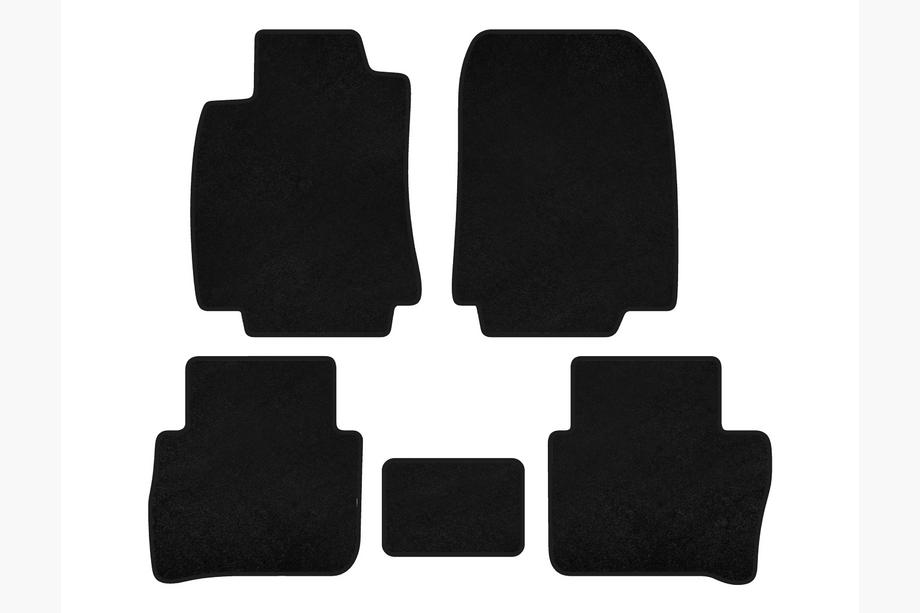 Nissan Tiida 2011–2014 Premium textilmattor (HB, Svart) Image