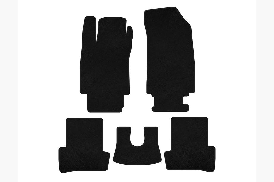 Renault Clio III 2005–2012 Premium textilmattor (svarta) Image
