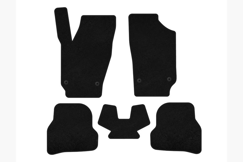Seat Ibiza 2010–2017 Premium textilmattor till kupén (2010-2012, HB, 5-dörrars, svarta) Image