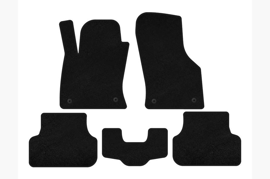 Seat Leon 2013–2020 Premium textilmattor (2013-2016, SW, svarta) Image