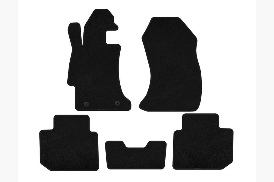 Subaru Impreza 2011–2016 Premium textilmattor (SD, svart) Image