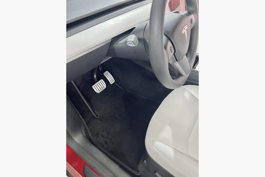 Tesla Model Y 2020– Premium textilmattor (2020-2024, svart) Foto 6