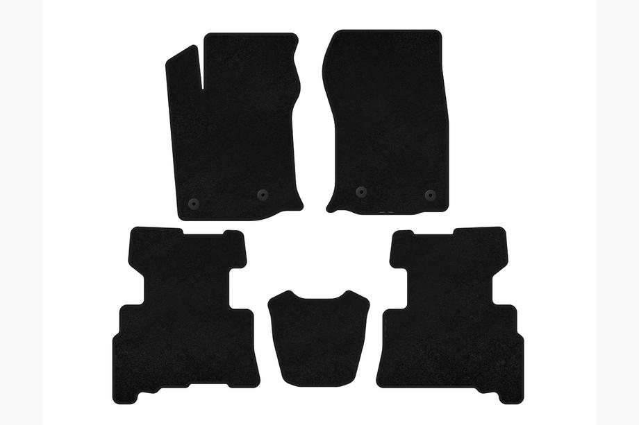 Toyota 4Runner 2009–2024 Premium textilmattor (2 rader, 2014-2024, 7-sits, svart) Image