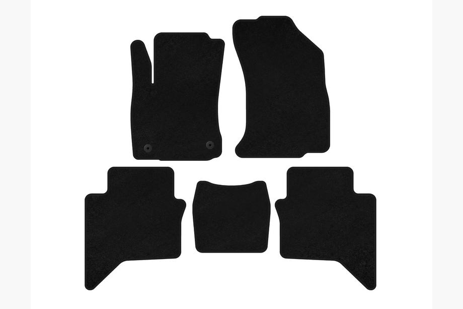Toyota Hilux 2015– Premium textilmattor (svarta) Image