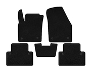 Volvo C30 2006–2012 Premium textilmattor (HB, 3-dörrars, svart) foto 1