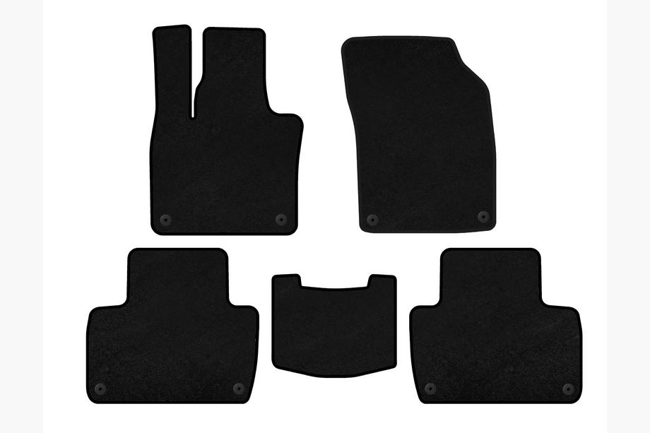 Volvo XC90 2015– Premium textilmattor (2 rader, svart) Image