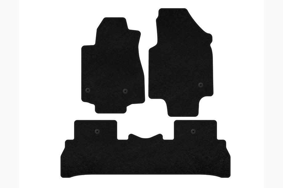 Honda Pilot 2008–2015 Textilmattor Classic (2008-2012, 7-sits, svart) Image