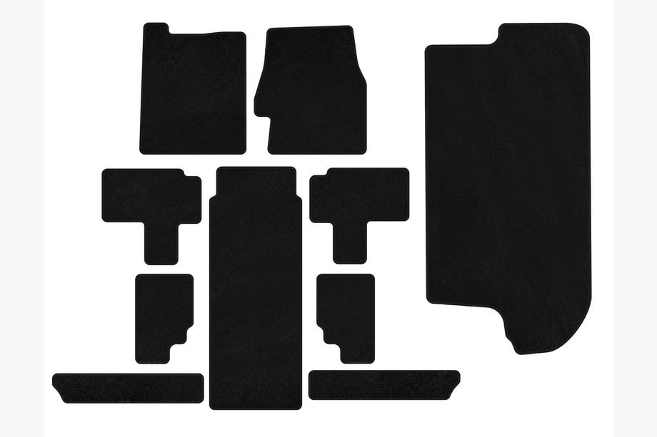 Kia Carnival 2002–2013 Textilmattor Classic (komplett sats, svart) Image