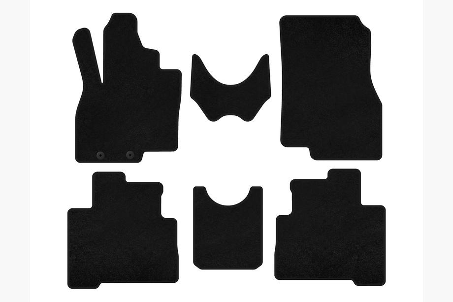 Mitsubishi Grandis 2003–2011 Classic textilmattor (2 rader, 7-sits, svart) Image
