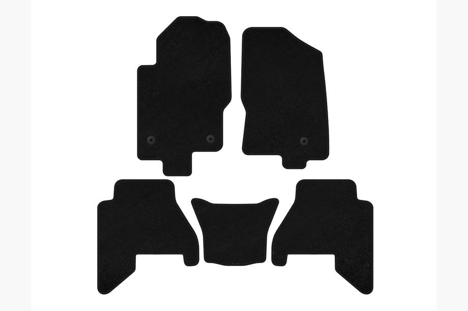 Nissan Pathfinder R51 2005–2014 Textilmattor Classic V2 (2 rader, svarta, 2010-2014) Image