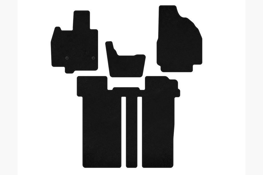 Toyota Previa 2006–2019 Textilmattor Classic (2 rader, 6-sits, svart) Image