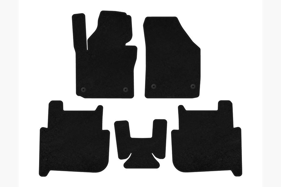 Volkswagen Touran 2003–2010 Textilmattor Classic (2 rader, 2006-2010, 7-sits, svart) Image