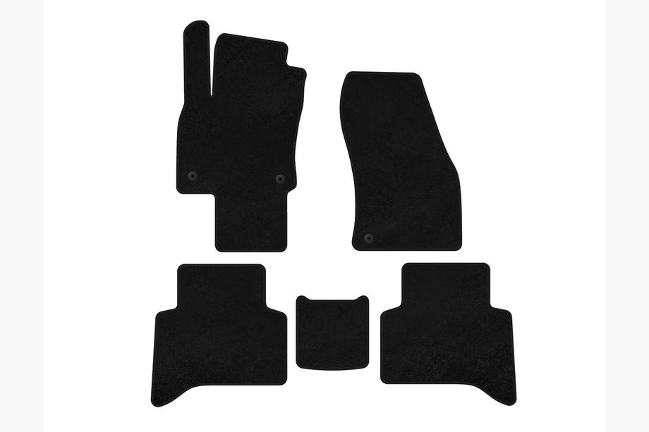 Volkswagen Touran 2015– Classic textilmattor (5-sits, svarta) Image