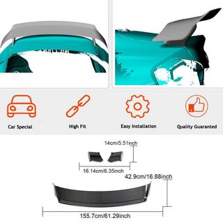 Spoiler V6 (blank svart) BMW 2-serie G42 2021– foto 4