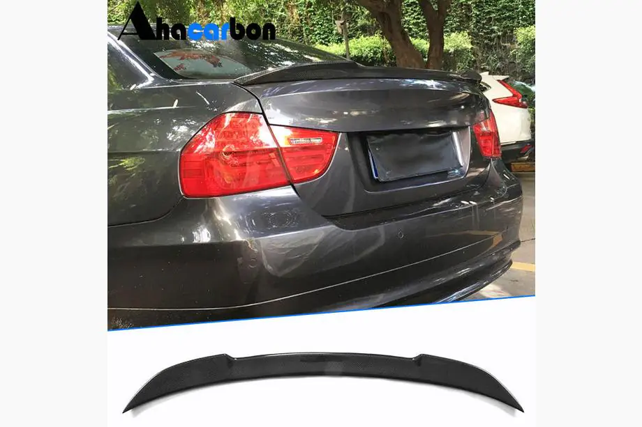 BMW 3-serie E90/E91 2005–2011 M4-Style spoiler (för E90, kolfiber) Image