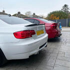 BMW 3-serien E92/E93 2006–2013 M4-Style V1 spoiler (för E92, kolfiber) foto 3