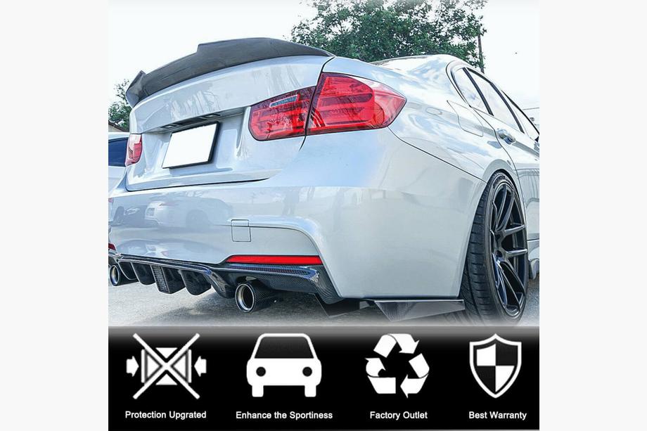 BMW 3-serien F30/F31 2012–2019 Bagageluckespoiler i FRP (SD) Foto 3