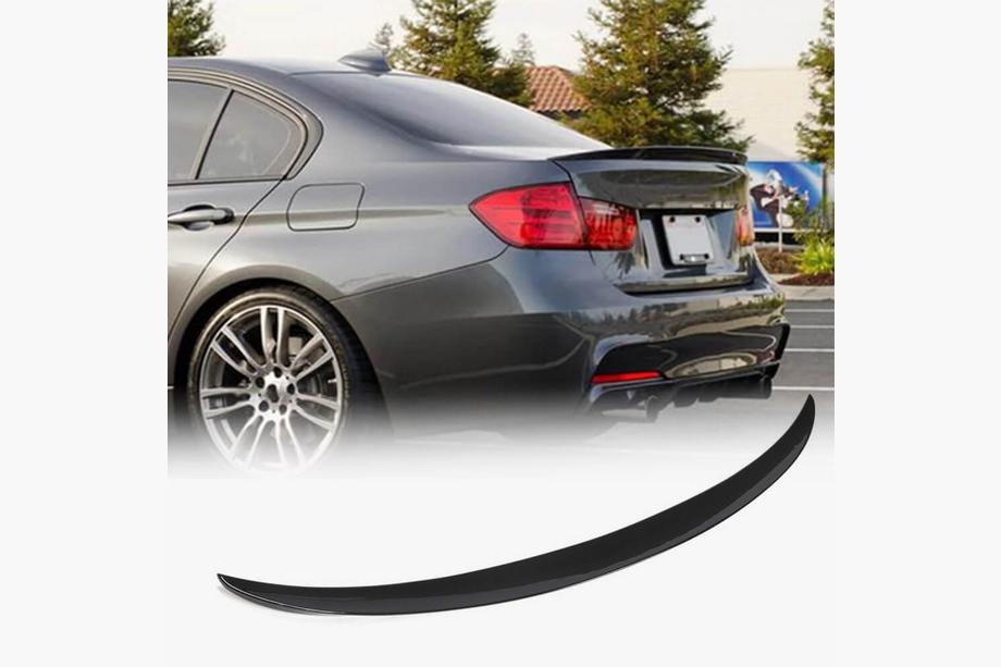 BMW 3-serien F30/F31 2012–2019 Bakluckespoiler Svart högglans ABS (SD) Foto 1