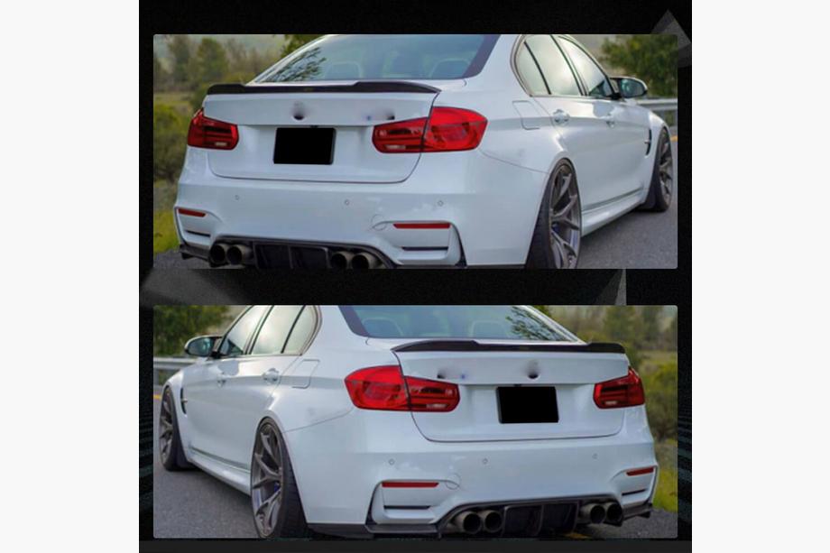BMW 3-serien F30/F31 2012–2019 Spoiler PSM-Style V4 (för F30/F80, kolfiber) Foto 2