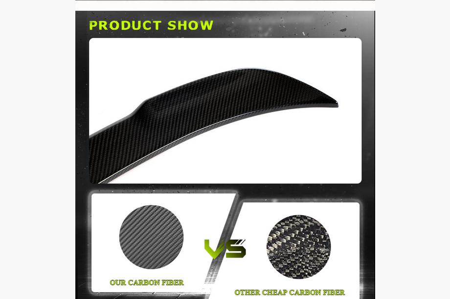 BMW 3-serien F30/F31 2012–2019 Spoiler PSM-Style V4 (för F30/F80, kolfiber) Foto 4
