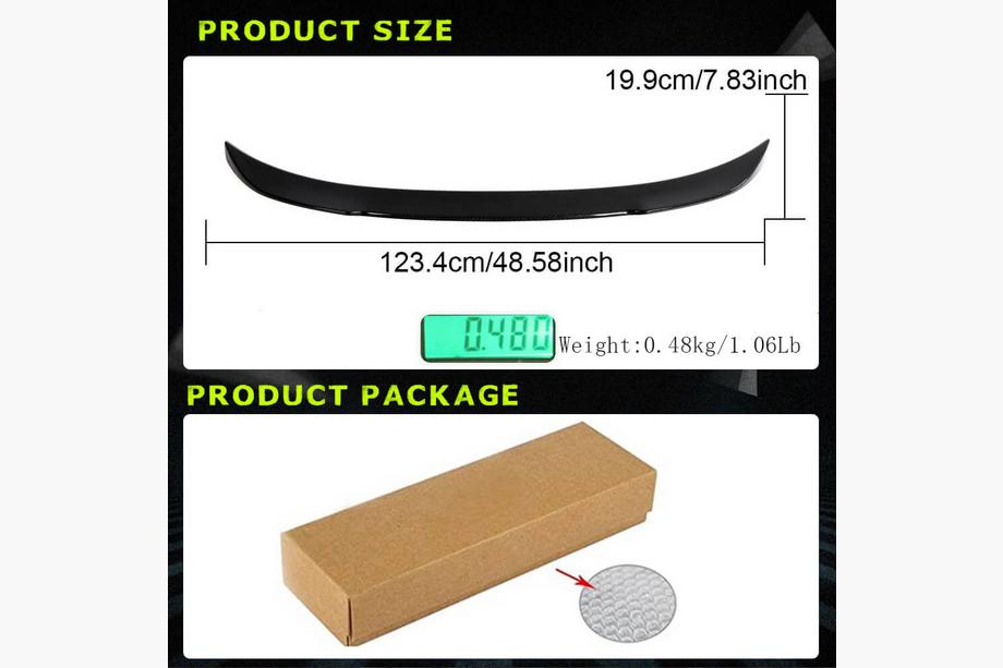 BMW 3-serien F30/F31 2012–2019 Spoiler PSM-Style V4 (för F30/F80, kolfiber) Foto 5