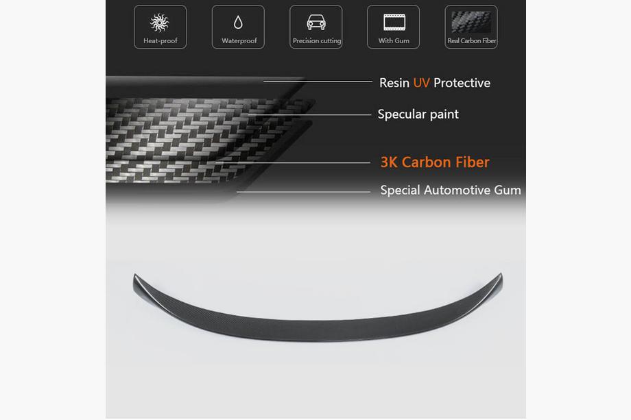 BMW 3-serie F34 2013–2020 Spoiler V3 (kolfiber) Foto 5