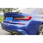 BMW 3-serien G20/G21 2018– Bakluckespoiler Blank svart ABS V3 (SD) foto 3