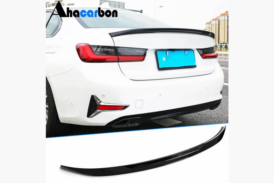 BMW 3-serien G20/G21 2018– Bakluckespoiler Blank svart ABS V3 (SD) Image