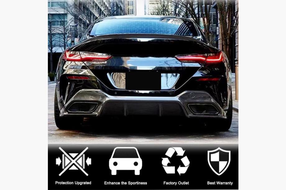 BMW 8-serie G14/G15/G16 2018– P-Style spoiler (för G16/F93, kolfiber) Foto 3
