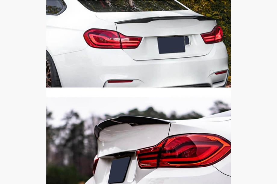 BMW 4-serie F32/F33/F36 2012–2020 M4-Style V1 spoiler (för F82, kolfiber) Foto 2