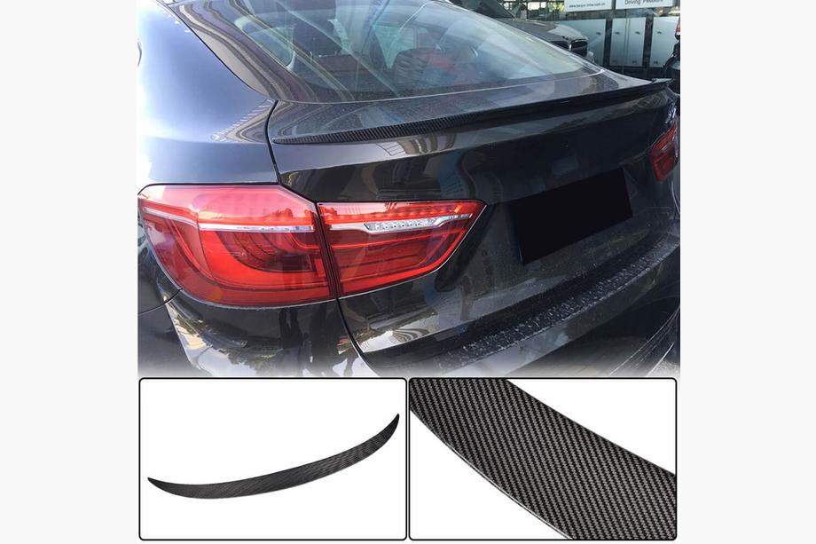 BMW X6 F16 2014–2019 Bakluckespoiler i kolfiber V1 Image