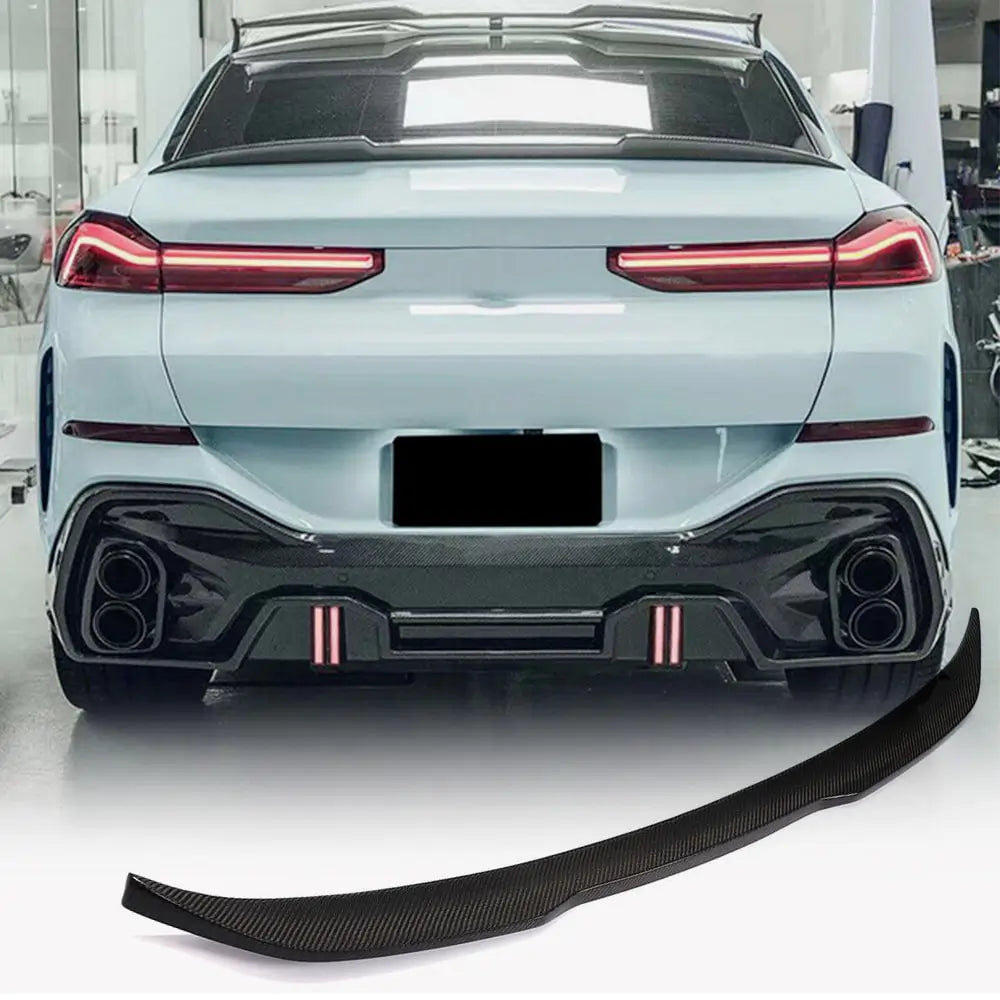 BMW X6 G06 2019–2027 Spoiler för bagagelucka Carbon V2 foto 2