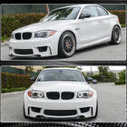 BMW 1-serie E81/E82/E87/E88 2004–2011 Frontläpp till stötfångaren Lip V1 (för 1M E82, kolfiber) foto 6