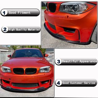 Frontläpp till stötfångaren Lip V1 (för 1M E82, kolfiber) BMW 1-serie E81/E82/E87/E88 2004–2011 foto 3
