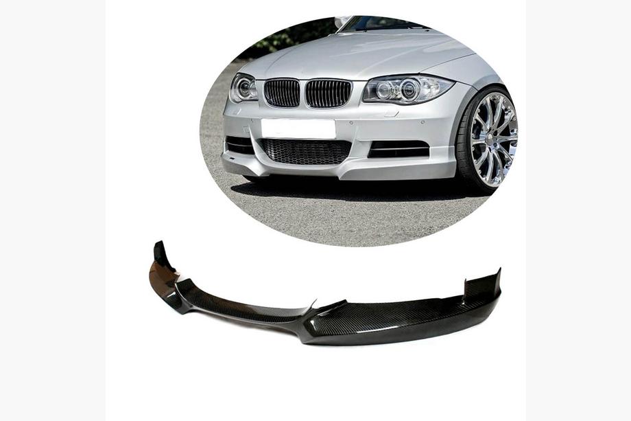 BMW 1-serie E81/E82/E87/E88 2004–2011 Frontspoilerläpp (för E82/E88 M-Sport, kolfiber) Image
