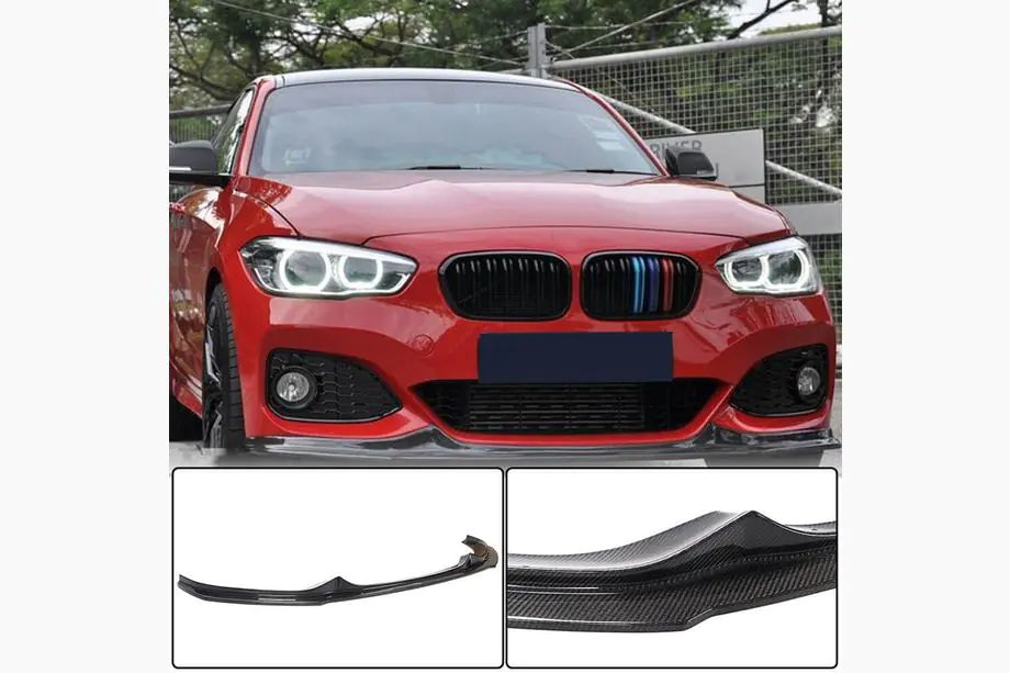 BMW 1-serien F20/F21 2011–2019 Frontläpp Lip V3 (för M-Sport 2015-2019, kolfiber) Image