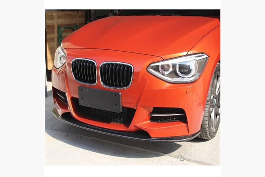 BMW 1-serien F20/F21 2011–2019 Frontläpp till stötfångare Lip (för M-Sport 2011-2015, kolfiber) Foto 2