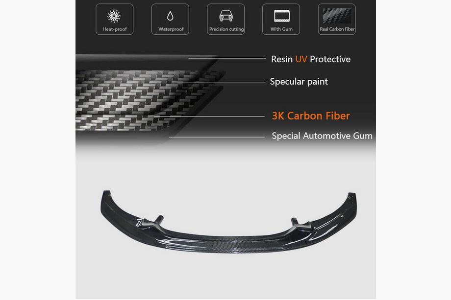BMW 2-serien F22/F23 2014–2021 Främre läppspoiler V1 till främre stötfångare (för F22/F23 M-Sport, kolfiber) Foto 5