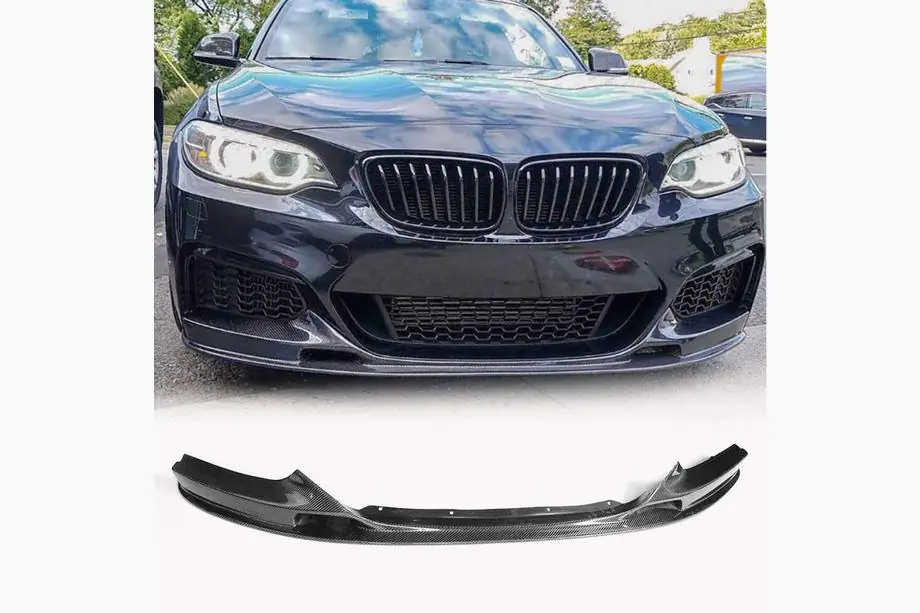 BMW 2-serien F22/F23 2014–2021 Frontsplitter V2 (för F22/23 M-Sport, kolfiber) Image