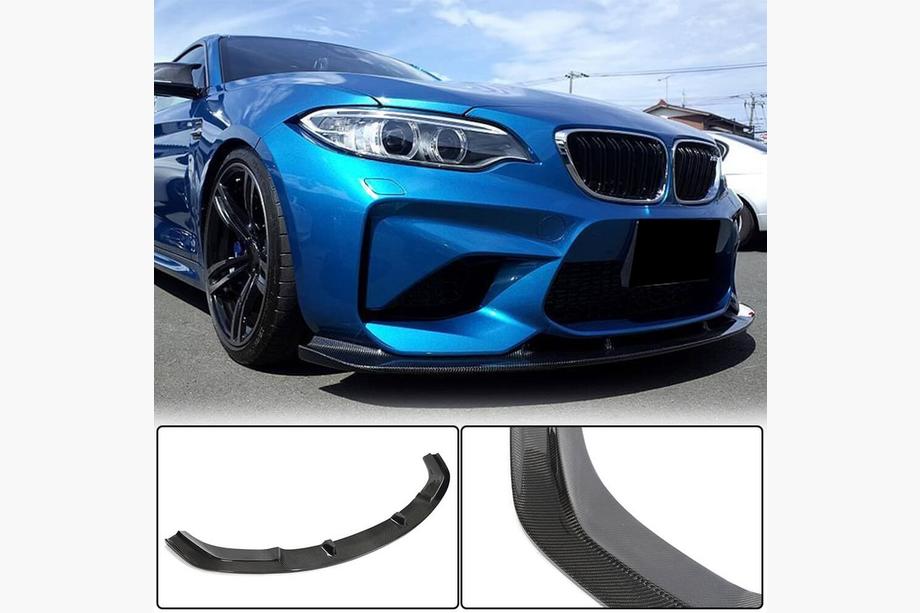 BMW 2-serien F22/F23 2014–2021 Frontläpp Lip V6 (för F87 M2, kolfiber) Image