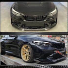 BMW 2-serien F22/F23 2014–2021 Frontläpp till främre stötfångaren Lip V3 (för F87 M2 Competition, kolfiber) foto 5