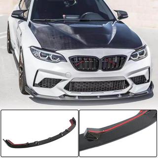 Frontläpp till stötfångare Lip V5 (för F87 M2 Competition, kolfiber) BMW 2-serien F22/F23 2014–2021 foto 1