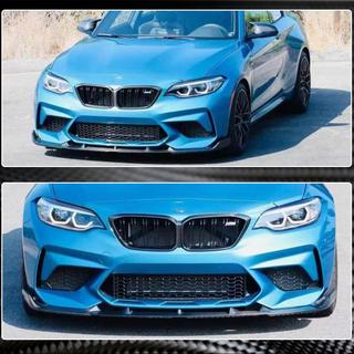 Frontläpp till stötfångare Lip V5 (för F87 M2 Competition, kolfiber) BMW 2-serien F22/F23 2014–2021 foto 4